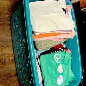 Entire lot (Shirts,Dresses, Rompers, shorts, and leggins) Various sizes/prices.